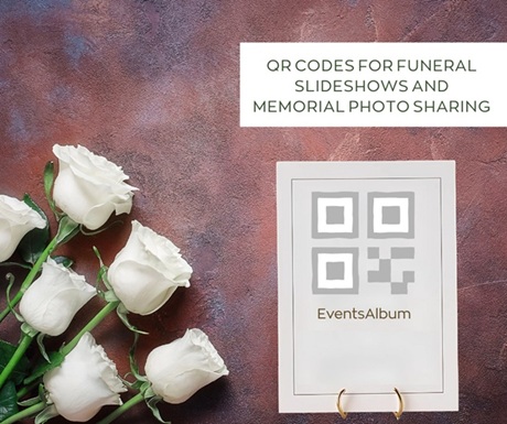 Memorial Flowers and QR Code